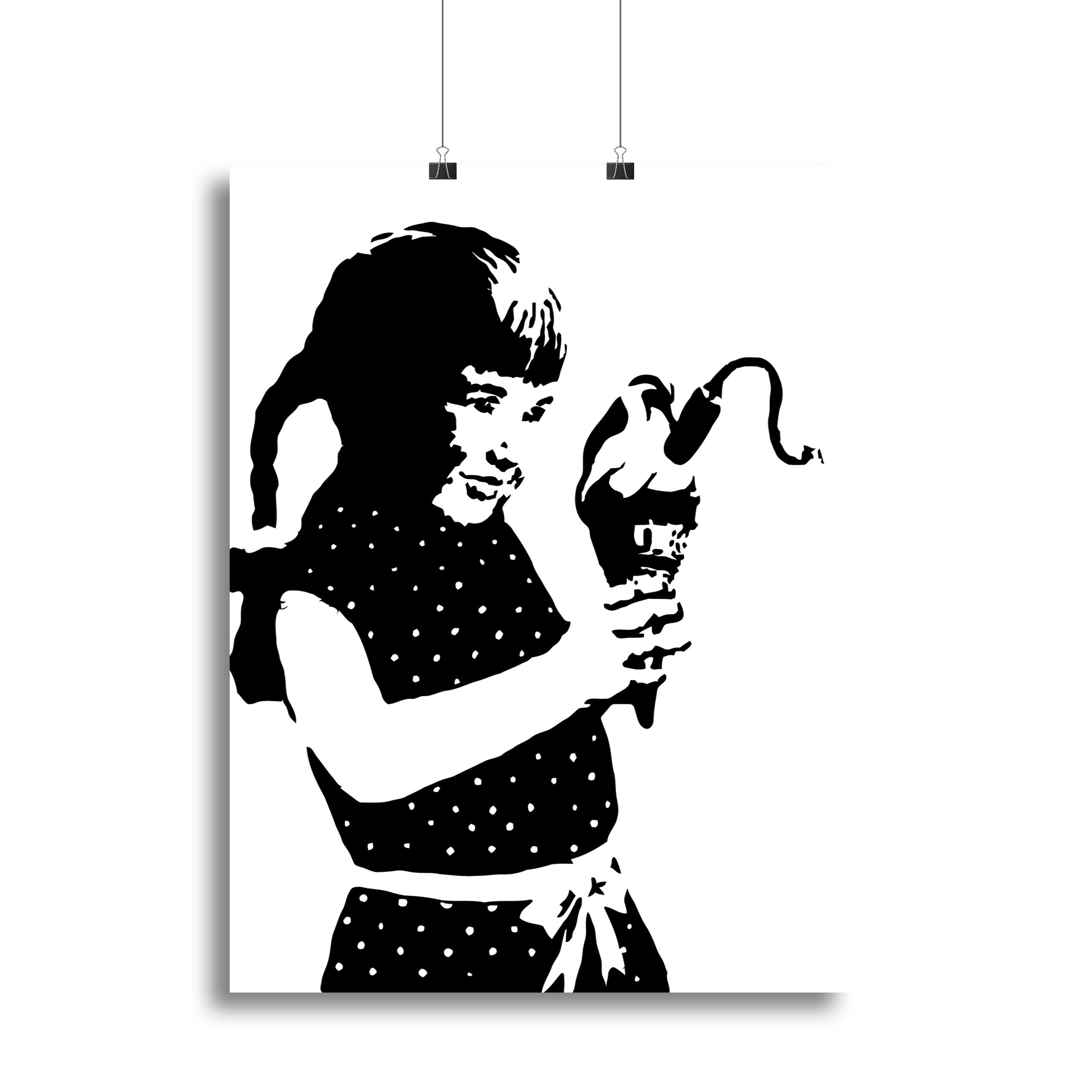 Banksy Ice Cream Bomb Canvas Print or Poster - Canvas Art Rocks - 2