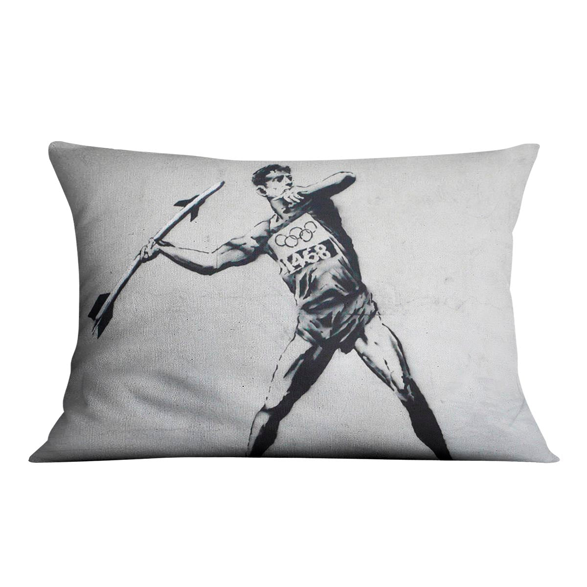 Banksy Javelin Thrower Cushion