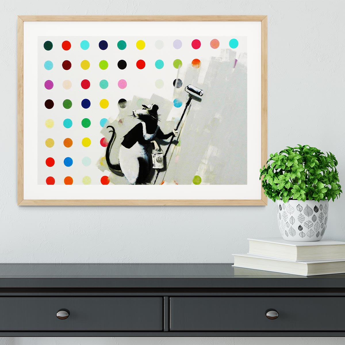 Banksy LSD Damien Hirst Framed Print - Canvas Art Rocks - 3