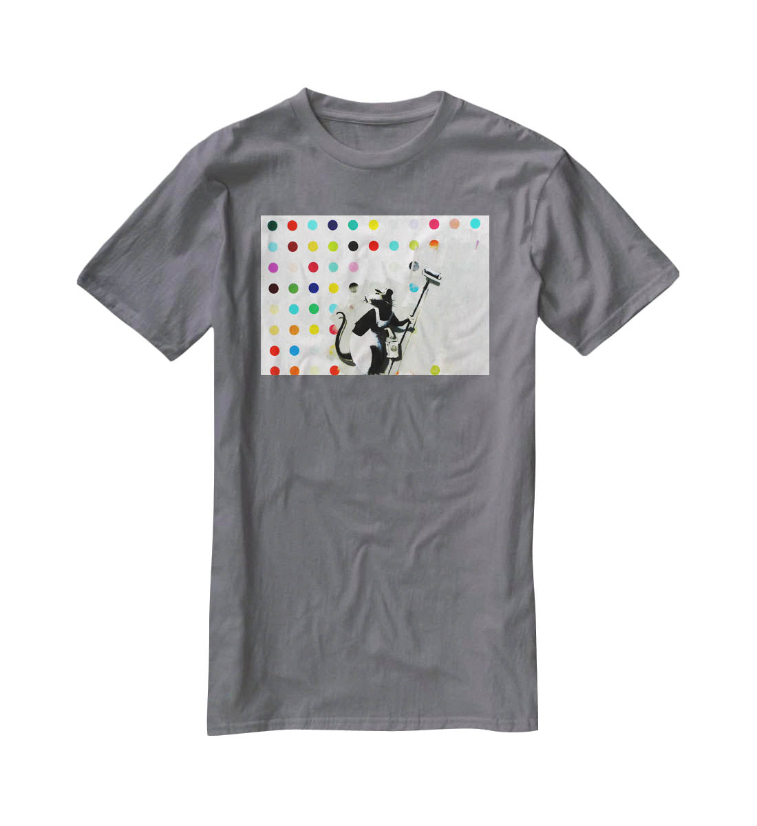 Banksy LSD Damien Hirst T-Shirt - Canvas Art Rocks - 3