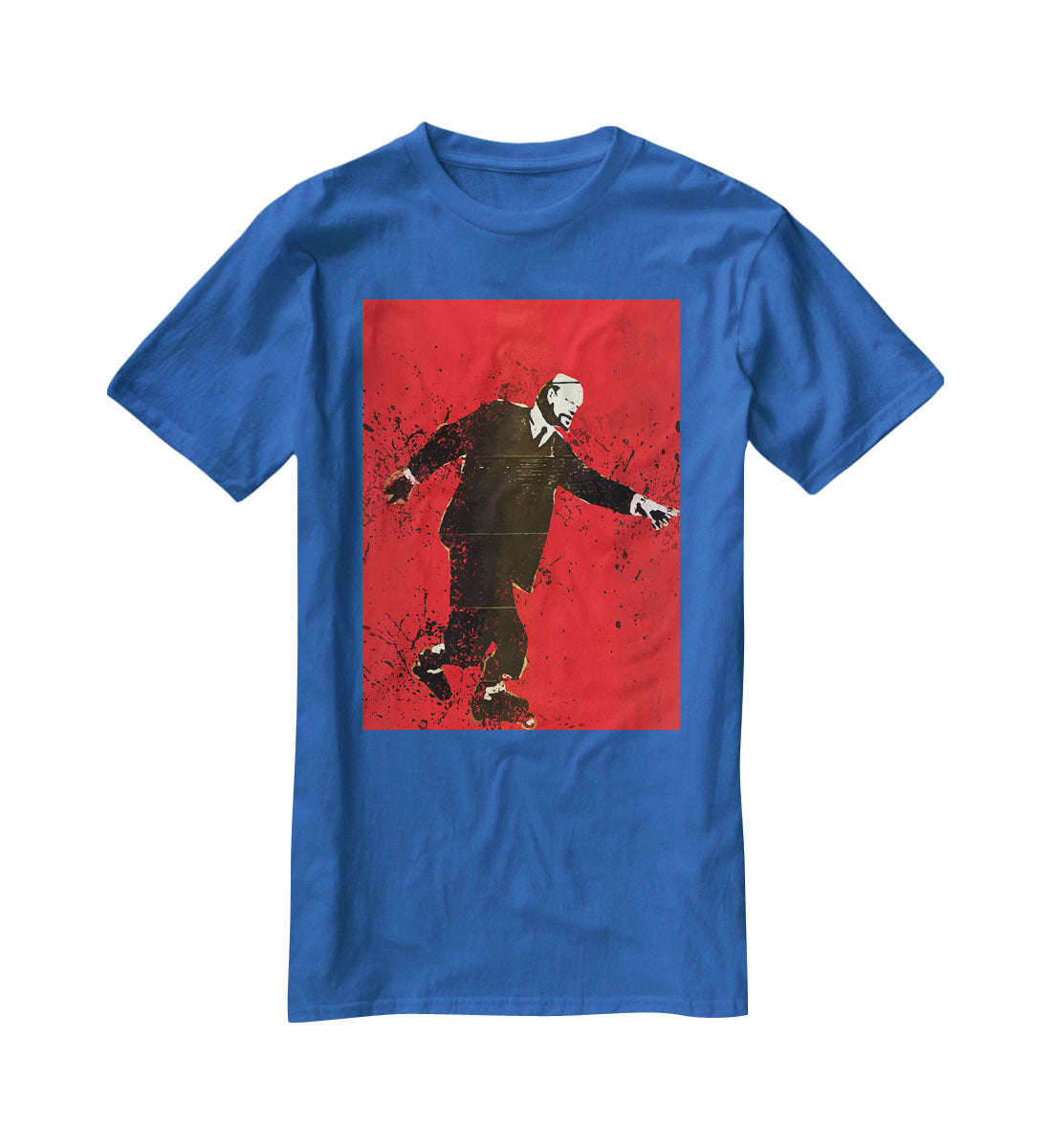 Banksy Lenin on Roller Blades T-Shirt - Canvas Art Rocks - 2
