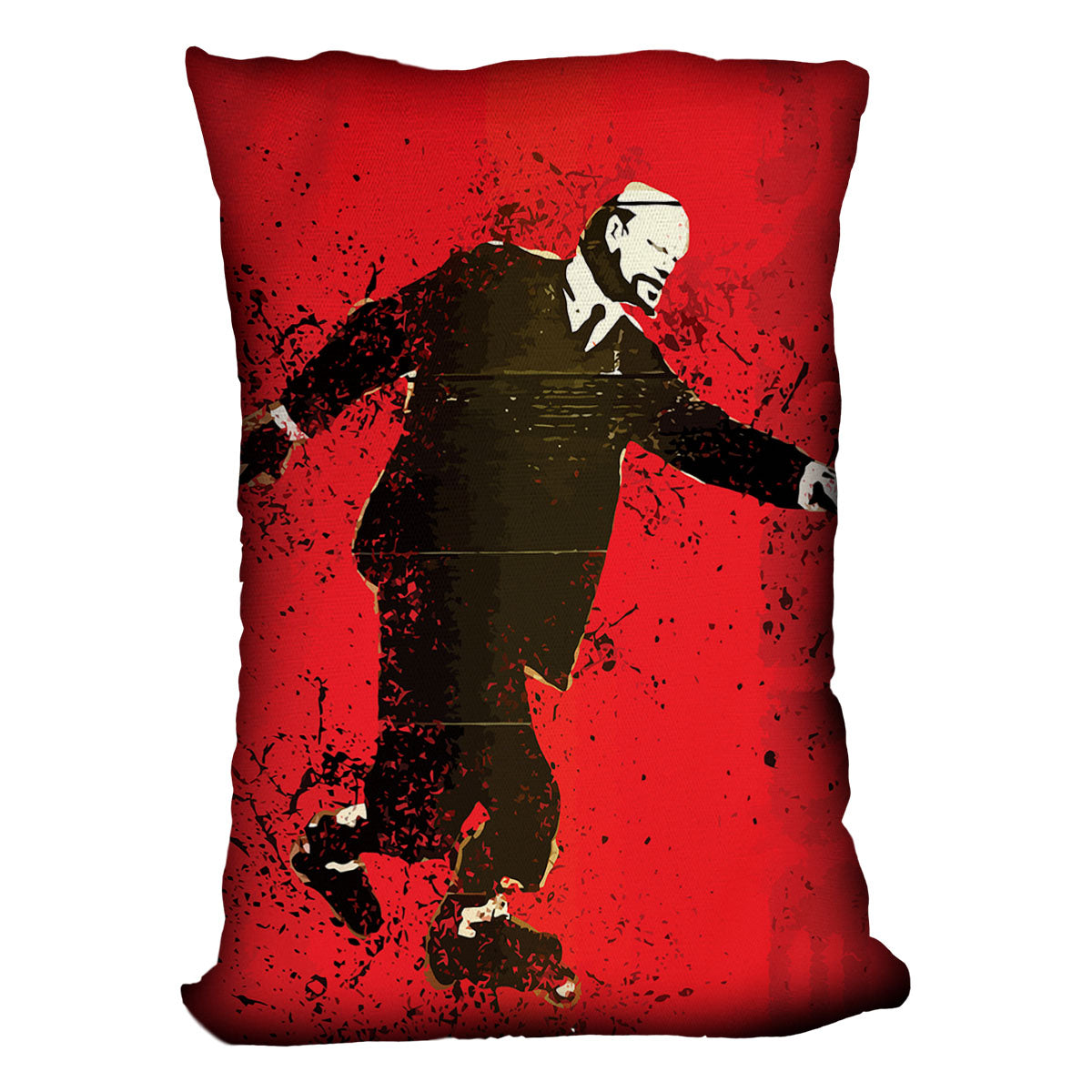 Banksy Lenin on Roller Blades Cushion - Canvas Art Rocks - 4