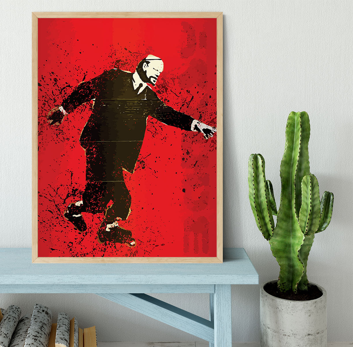 Banksy Lenin on Roller Blades Framed Print - Canvas Art Rocks - 4