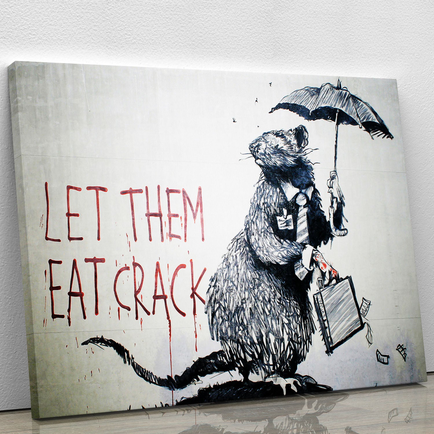 Banksy Let Them Eat Crack Canvas Print or Poster - Canvas Art Rocks - 1