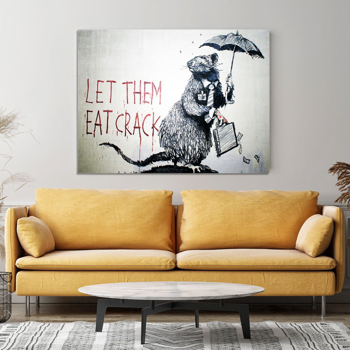 Banksy Let Them Eat Crack Canvas Print or Poster - Canvas Art Rocks - 4