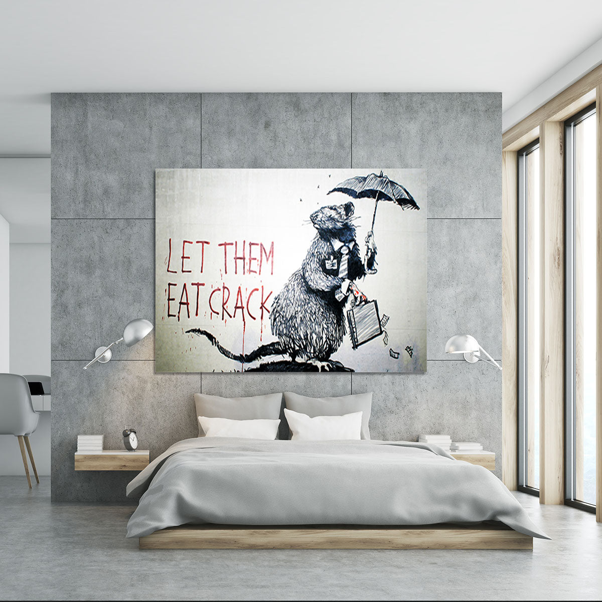 Banksy Let Them Eat Crack Canvas Print or Poster - Canvas Art Rocks - 5