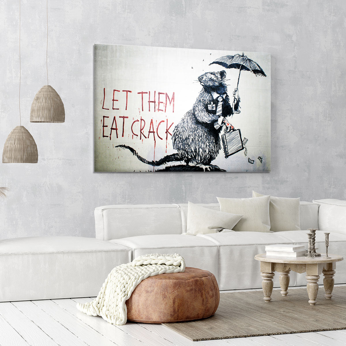 Banksy Let Them Eat Crack Canvas Print or Poster - Canvas Art Rocks - 6