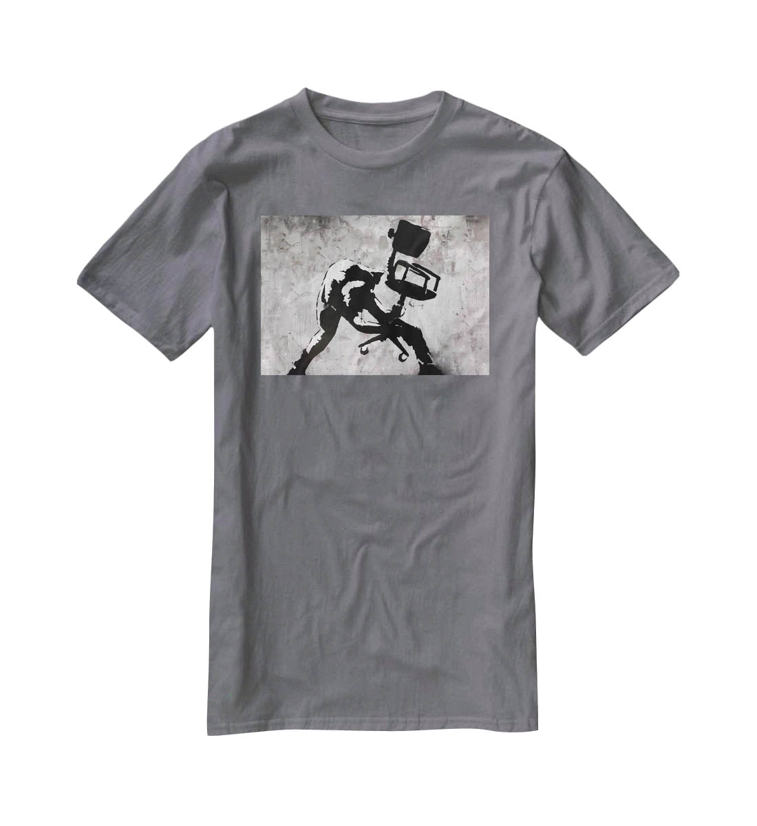 Banksy London Calling T-Shirt - Canvas Art Rocks - 3