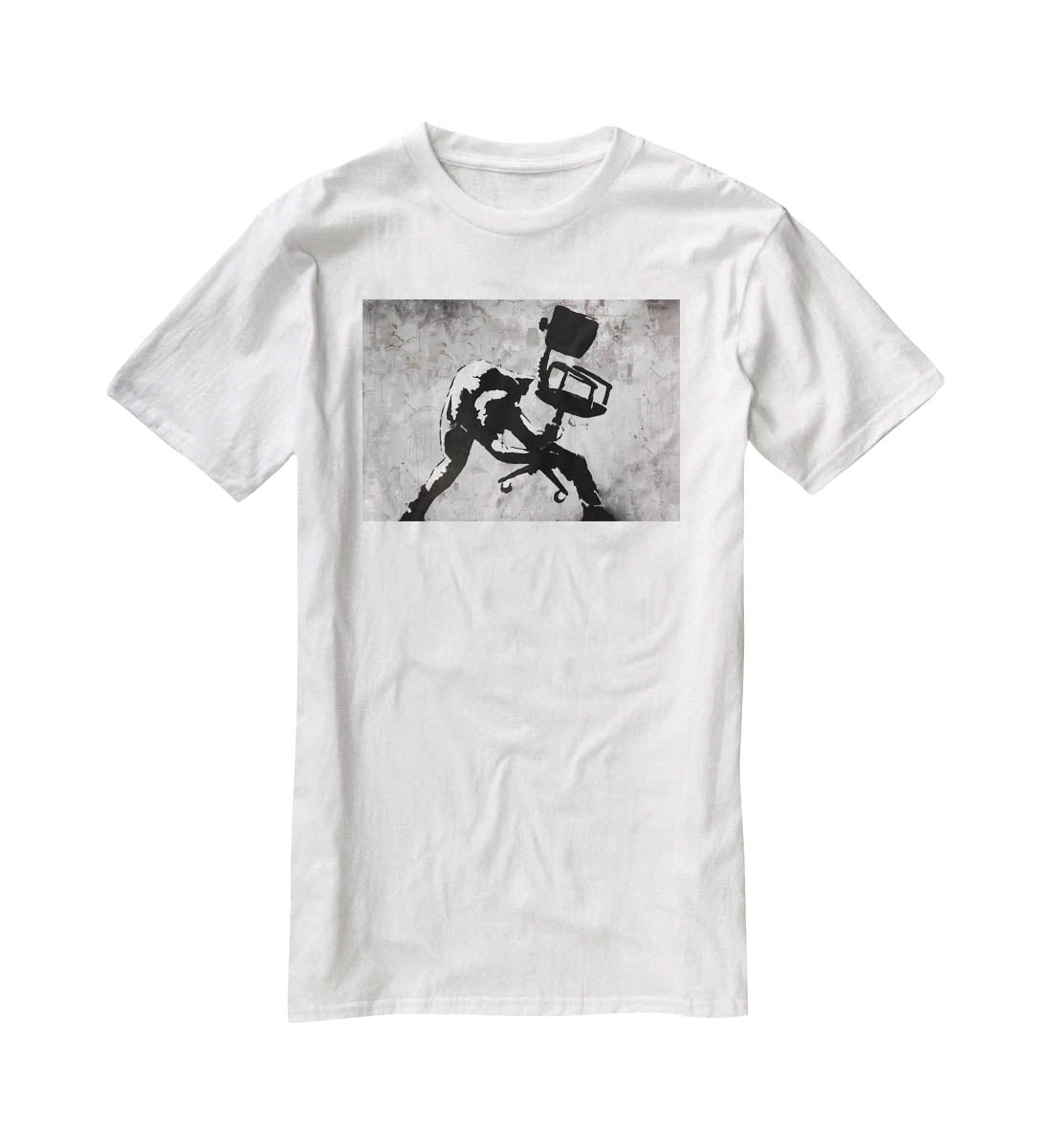 Banksy London Calling T-Shirt - Canvas Art Rocks - 5