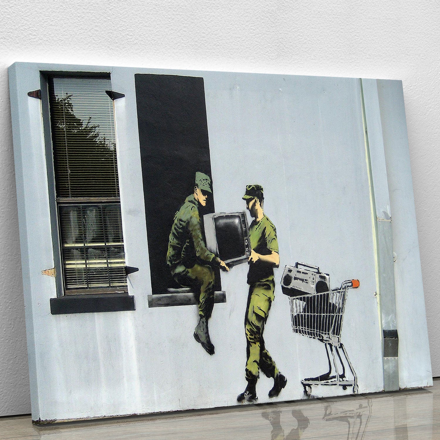 Banksy Looting Soldiers Canvas Print or Poster - Canvas Art Rocks - 1