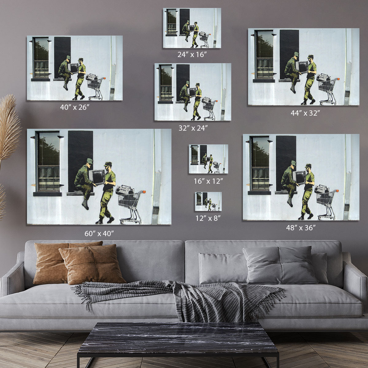 Banksy Looting Soldiers Canvas Print or Poster - Canvas Art Rocks - 7