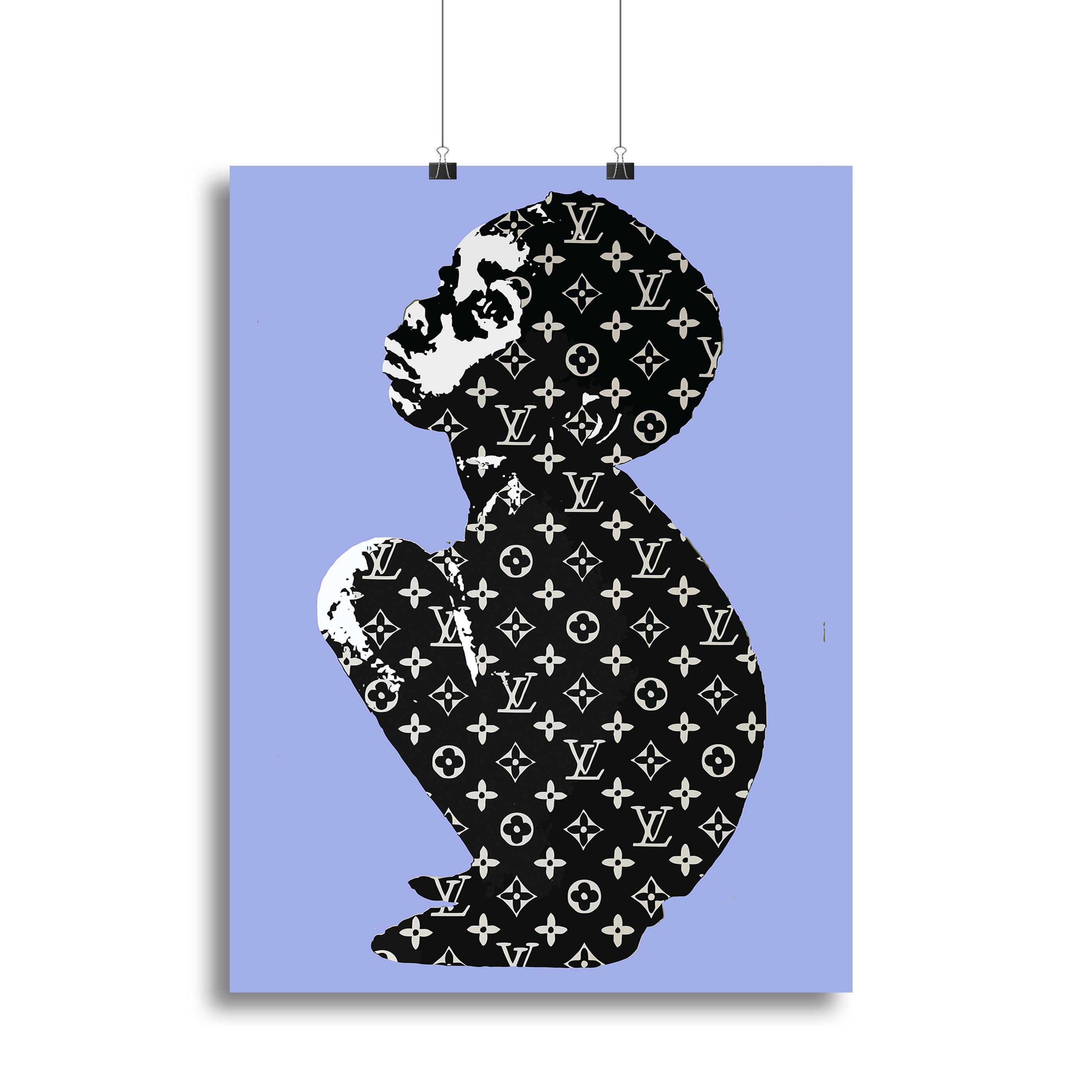 Banksy Louis Vuitton Kid Blue Canvas Print or Poster - Canvas Art Rocks - 2