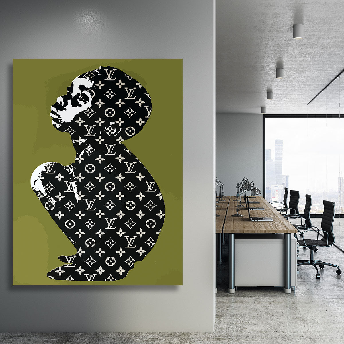 worldwide limitation 100 sheets DEATH NYC Bank si-Banksy[ manner boat .  young lady ] Louis Vuitton LOUISVUITTON LV pop art art poster present-day  art KAWS: Real Yahoo auction salling