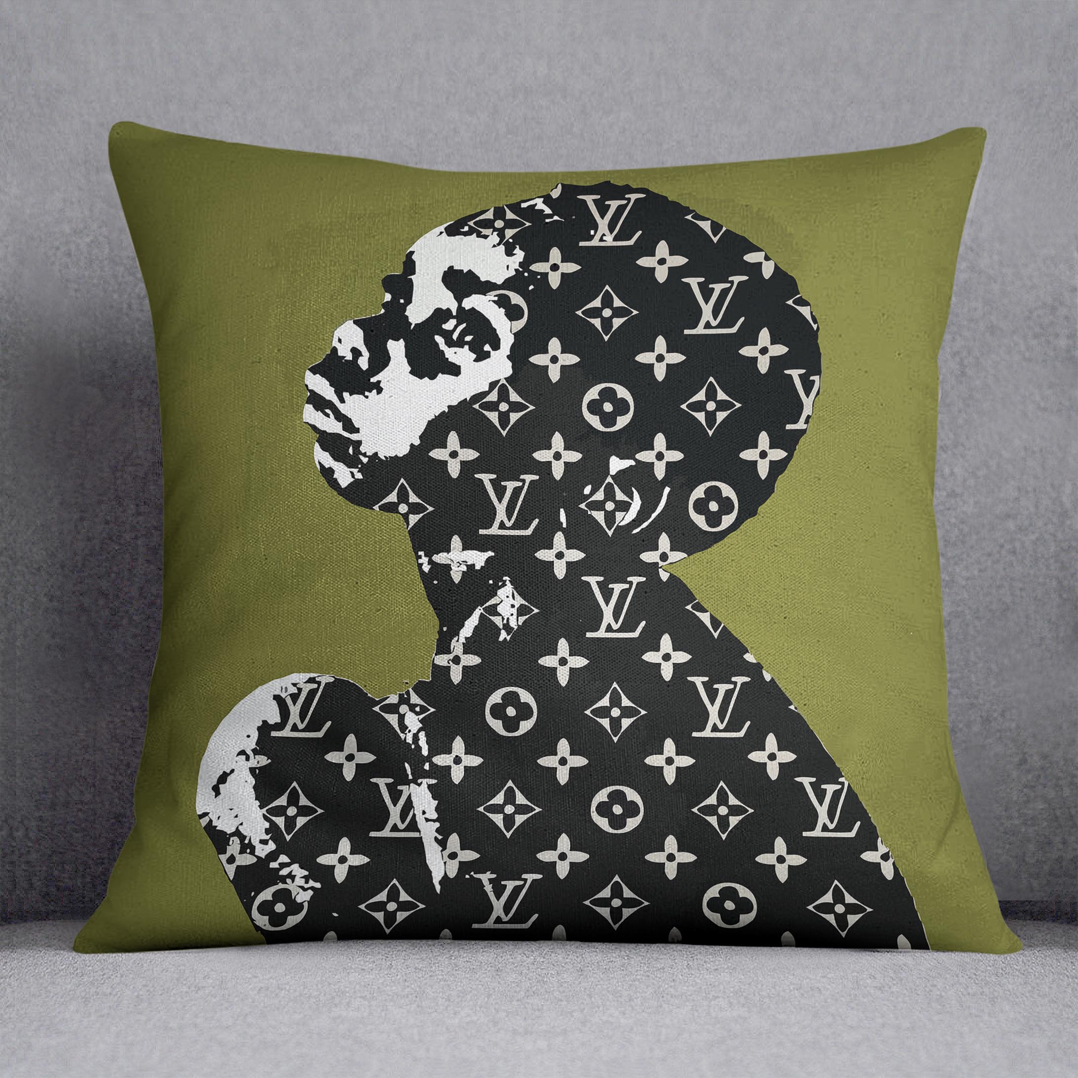 Banksy Louis Vuitton Kid Cushion