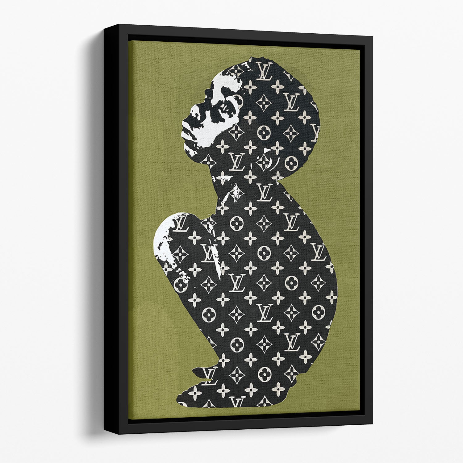 Banksy Louis Vuitton Kid Floating Framed Canvas