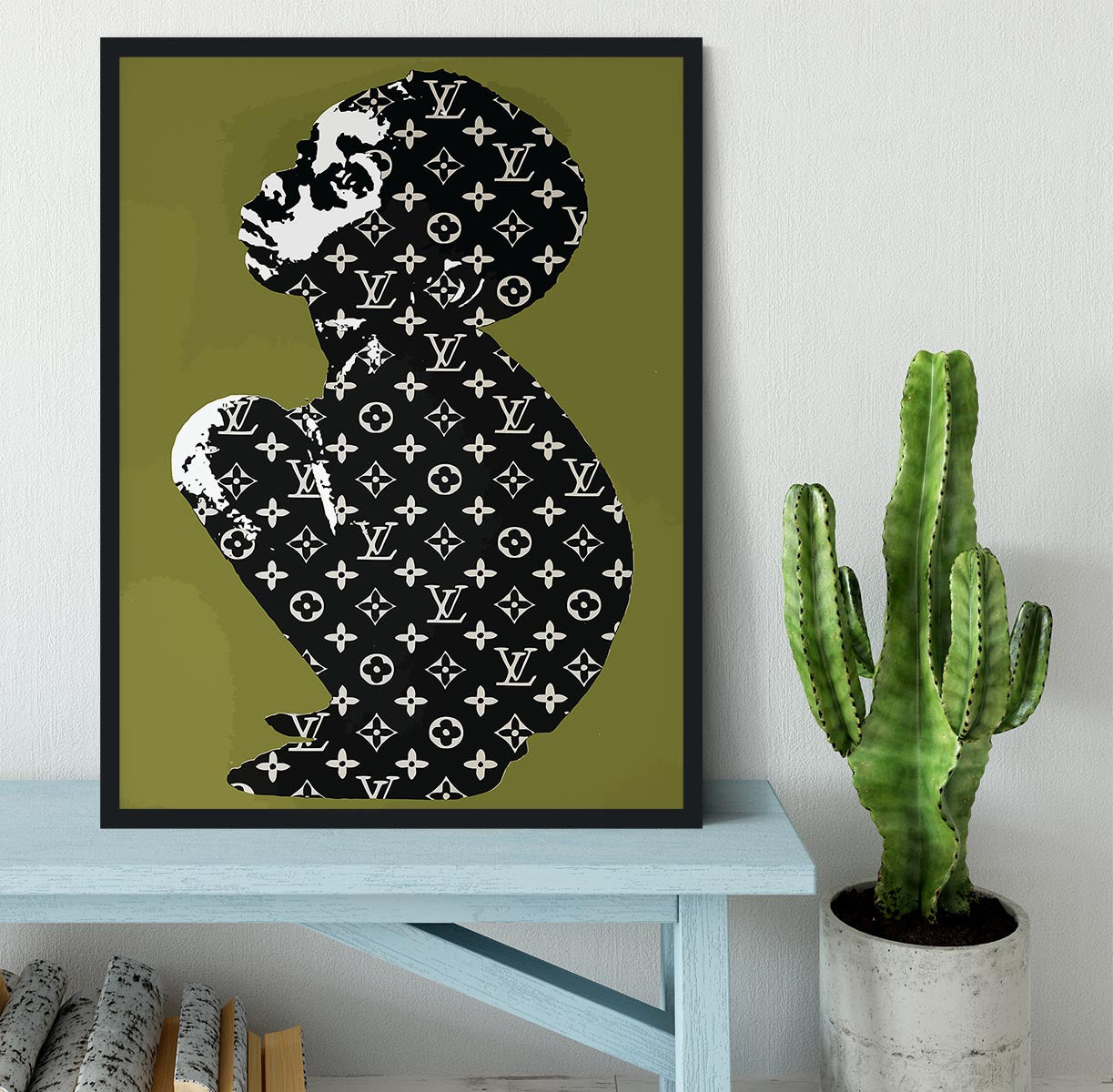 Banksy Louis Vuitton Kid Framed Print - Canvas Art Rocks - 2