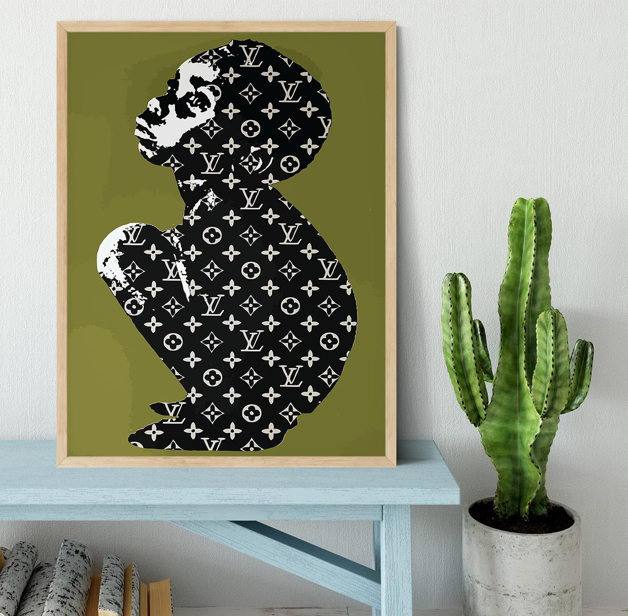 Banksy Louis Vuitton Kid Framed Print - Canvas Art Rocks - 4