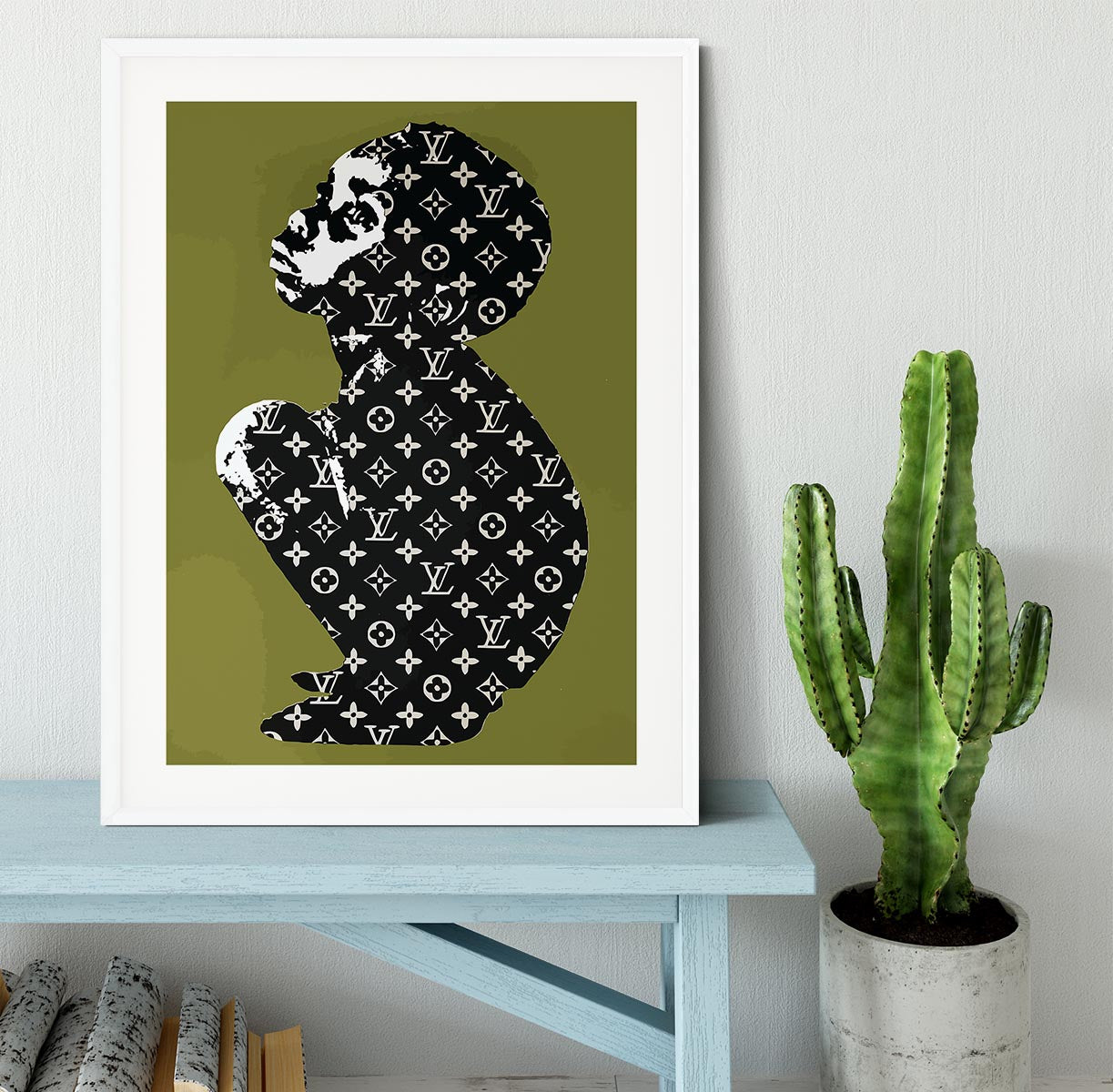 Banksy Louis Vuitton Kid Framed Print - Canvas Art Rocks - 5