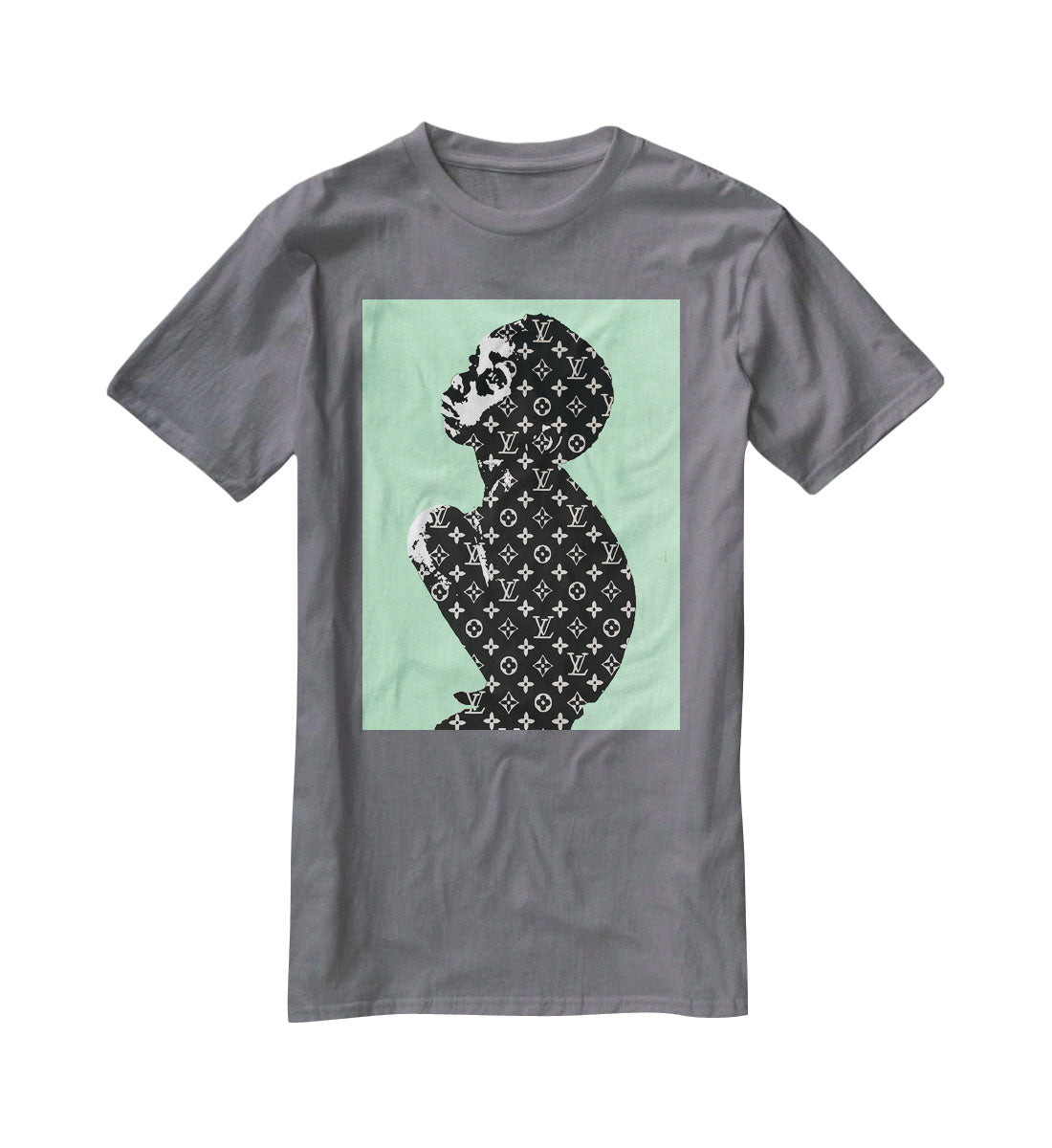 Banksy Louis Vuitton Kid Green T-Shirt - Canvas Art Rocks - 3