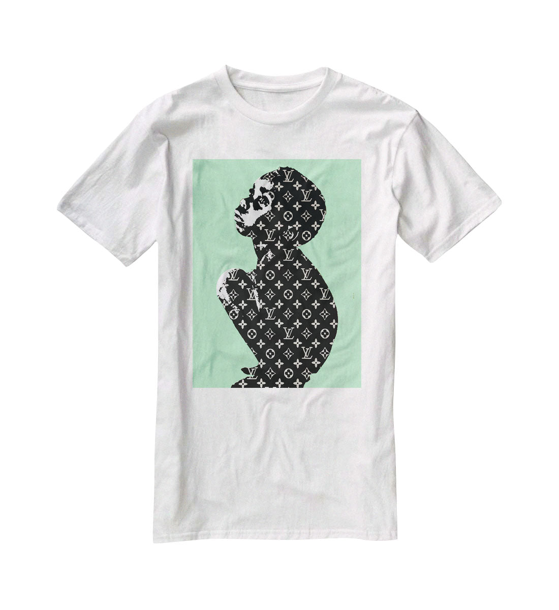 Banksy Louis Vuitton Kid Green T-Shirt - Canvas Art Rocks - 5