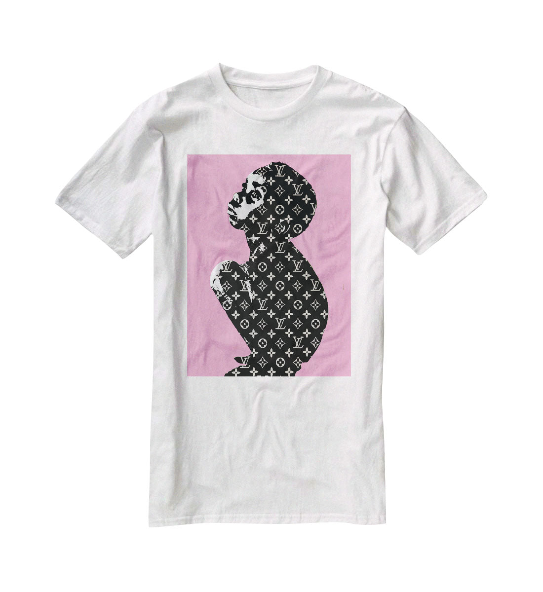 Banksy Louis Vuitton Kid Pink T-Shirt - Canvas Art Rocks - 5