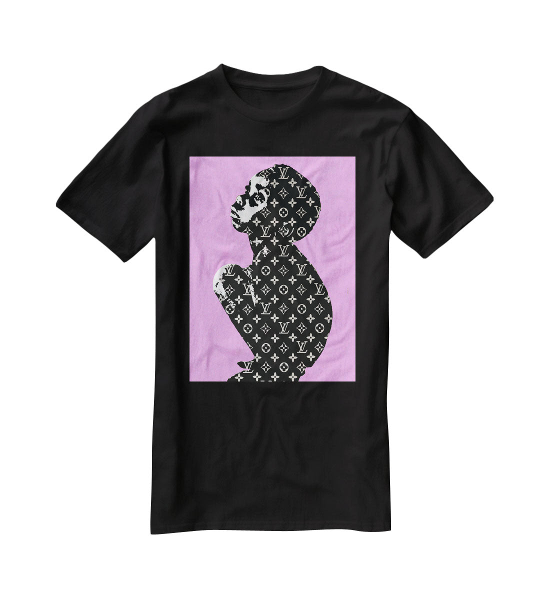 Banksy Louis Vuitton Kid Purple T-Shirt - Canvas Art Rocks - 1