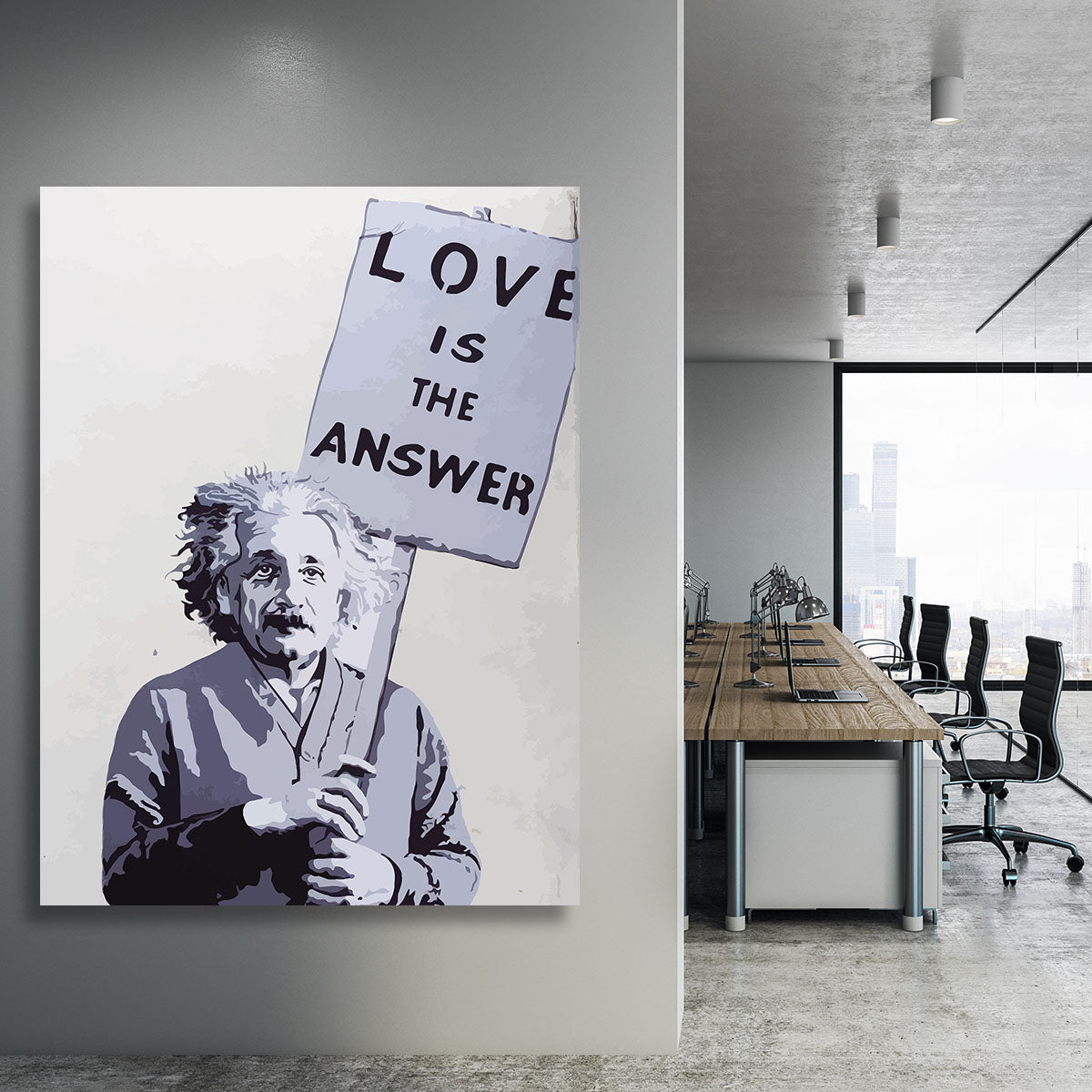 Banksy Love Is The Answer Canvas Print or Poster - Canvas Art Rocks - 3