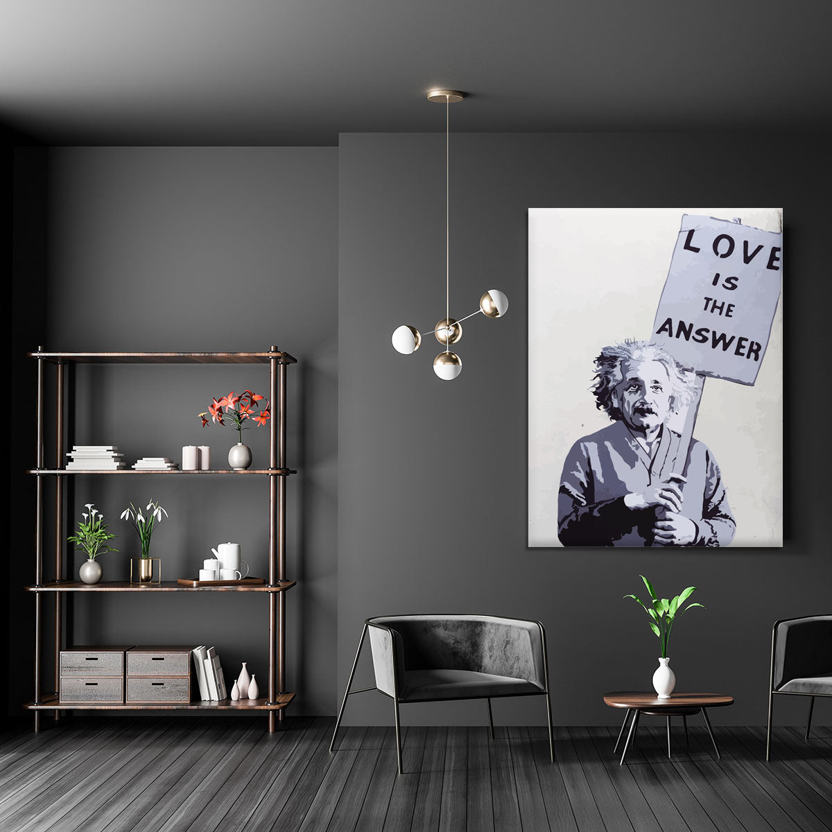 Banksy Love Is The Answer Canvas Print or Poster - Canvas Art Rocks - 5