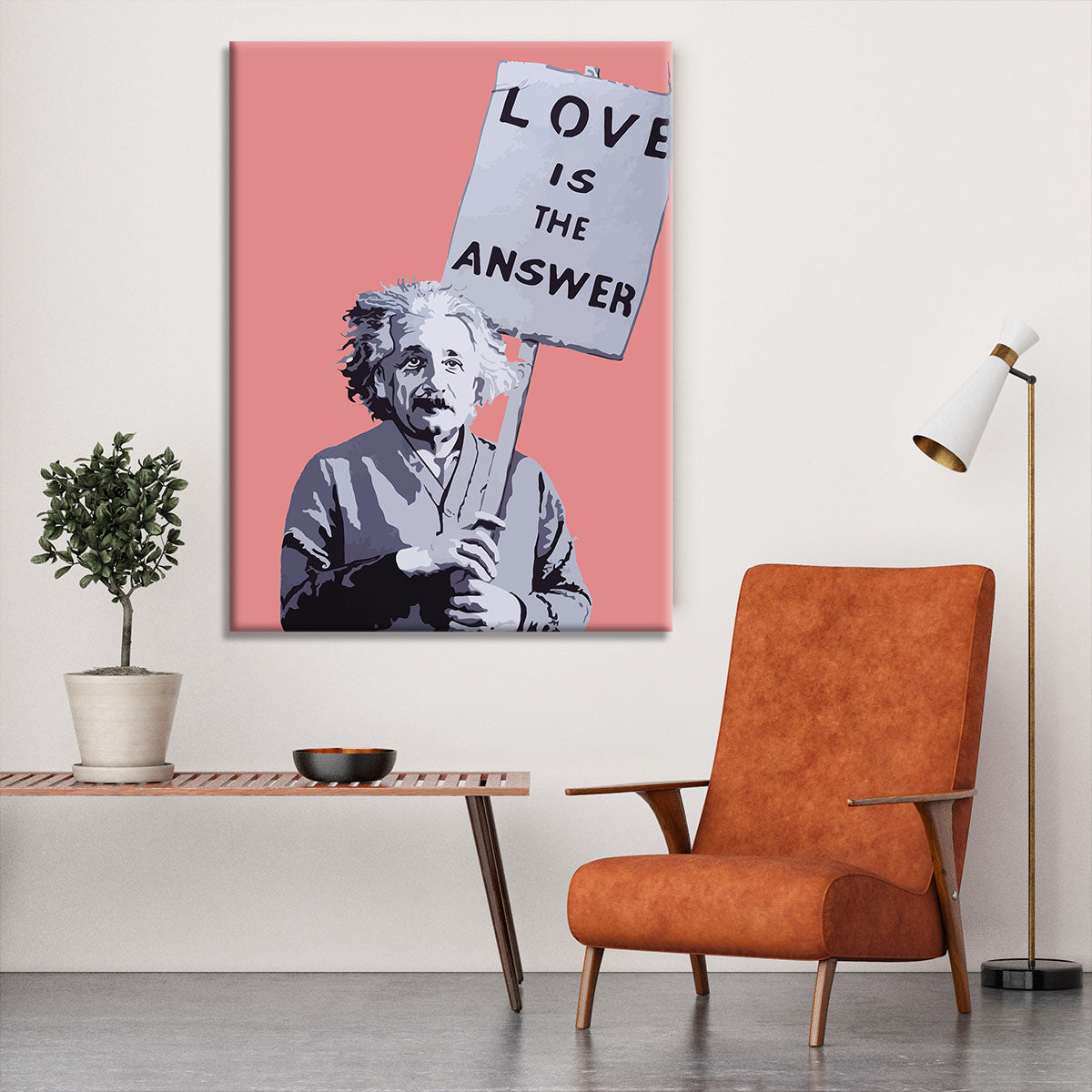 Banksy Love Is The Answer Red Canvas Print or Poster - Canvas Art Rocks - 6