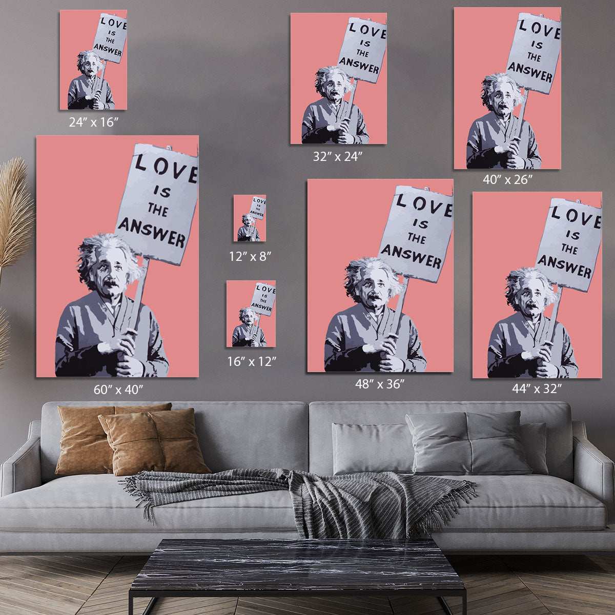 Banksy Love Is The Answer Red Canvas Print or Poster - Canvas Art Rocks - 7