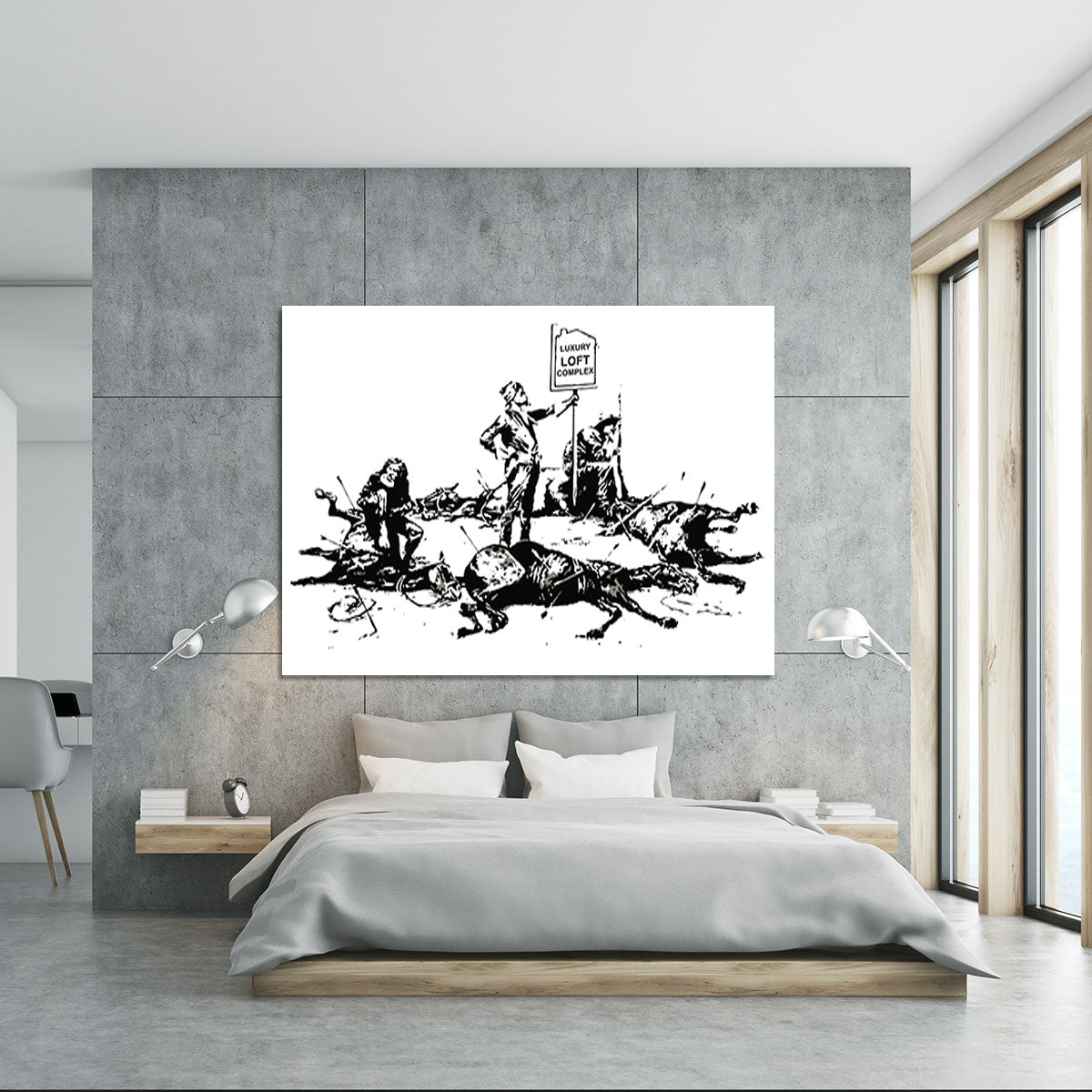 Banksy Luxury Loft Canvas Print or Poster - Canvas Art Rocks - 5