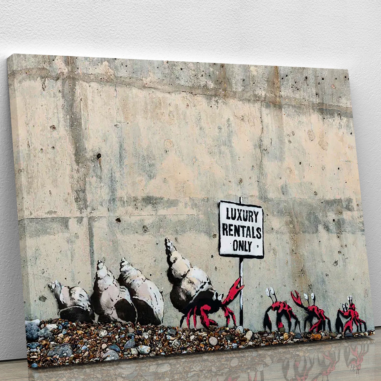 Banksy Luxury Rentals Only Canvas Print or Poster - Canvas Art Rocks - 1