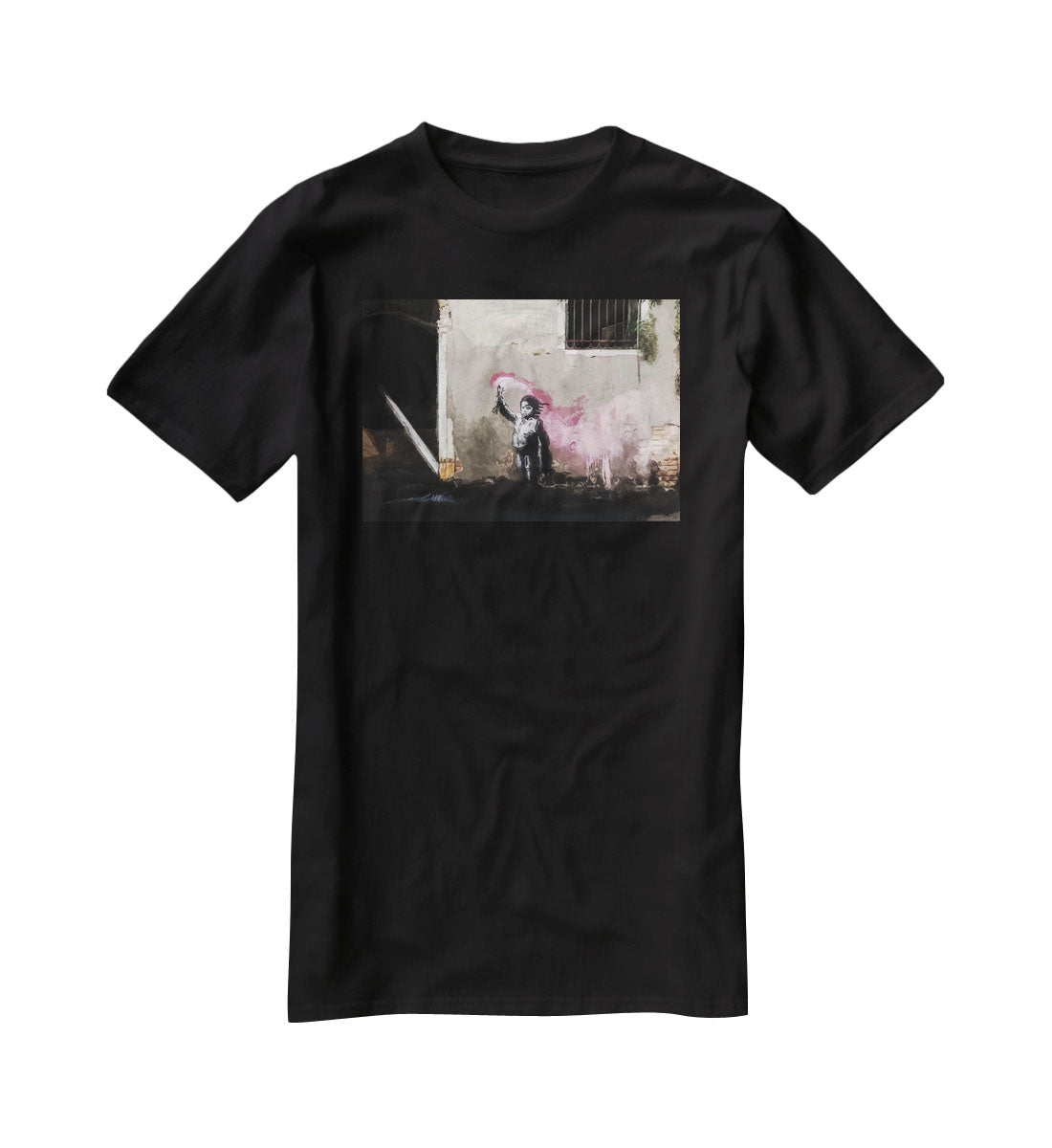 Banksy Migrant Child Venice T-Shirt - Canvas Art Rocks - 1