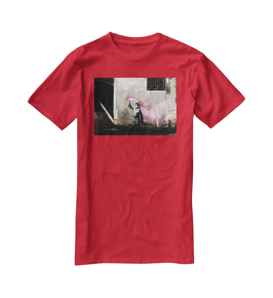 Banksy Migrant Child Venice T-Shirt - Canvas Art Rocks - 4