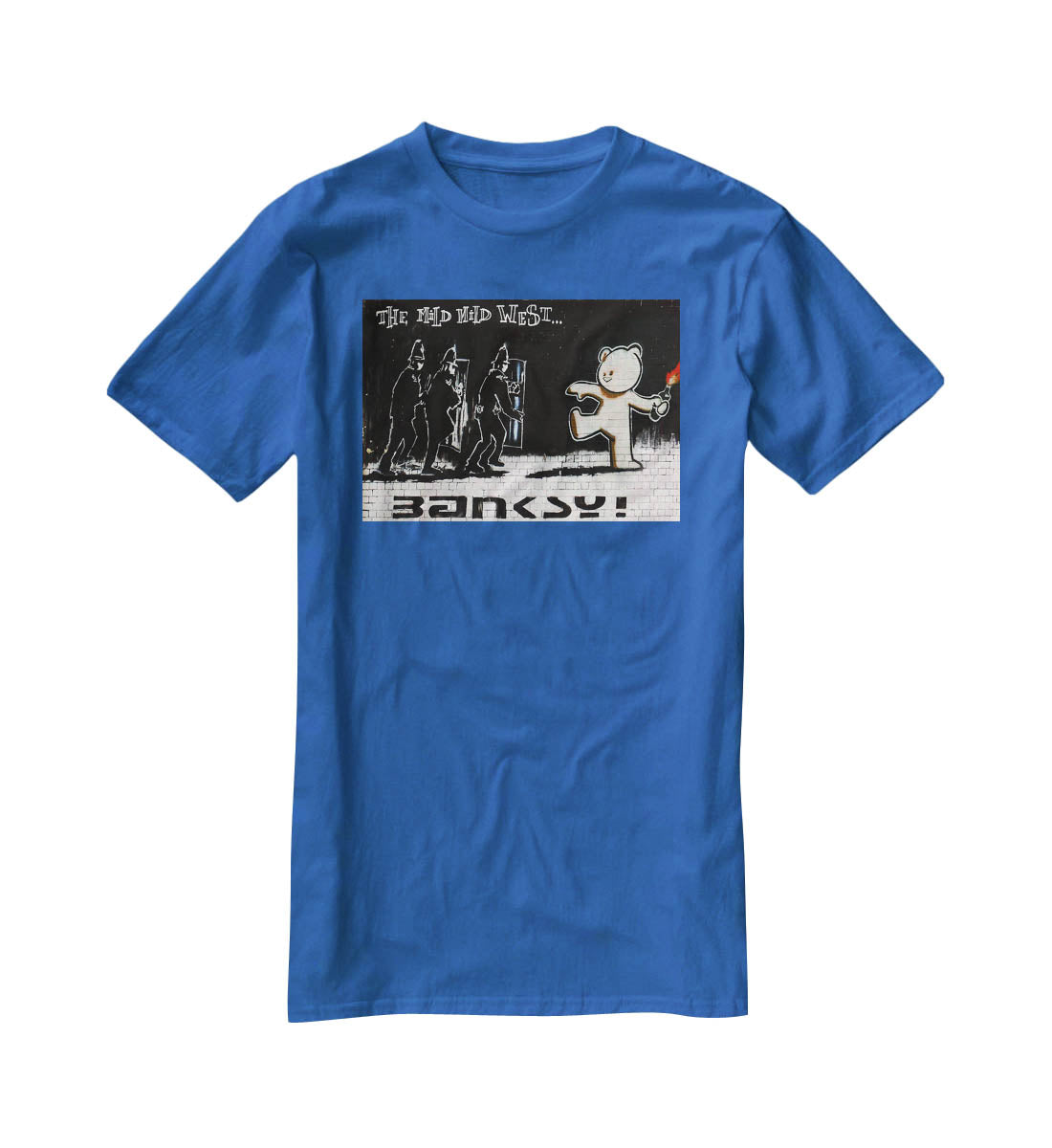 Banksy Mild Mild West T-Shirt - Canvas Art Rocks - 2