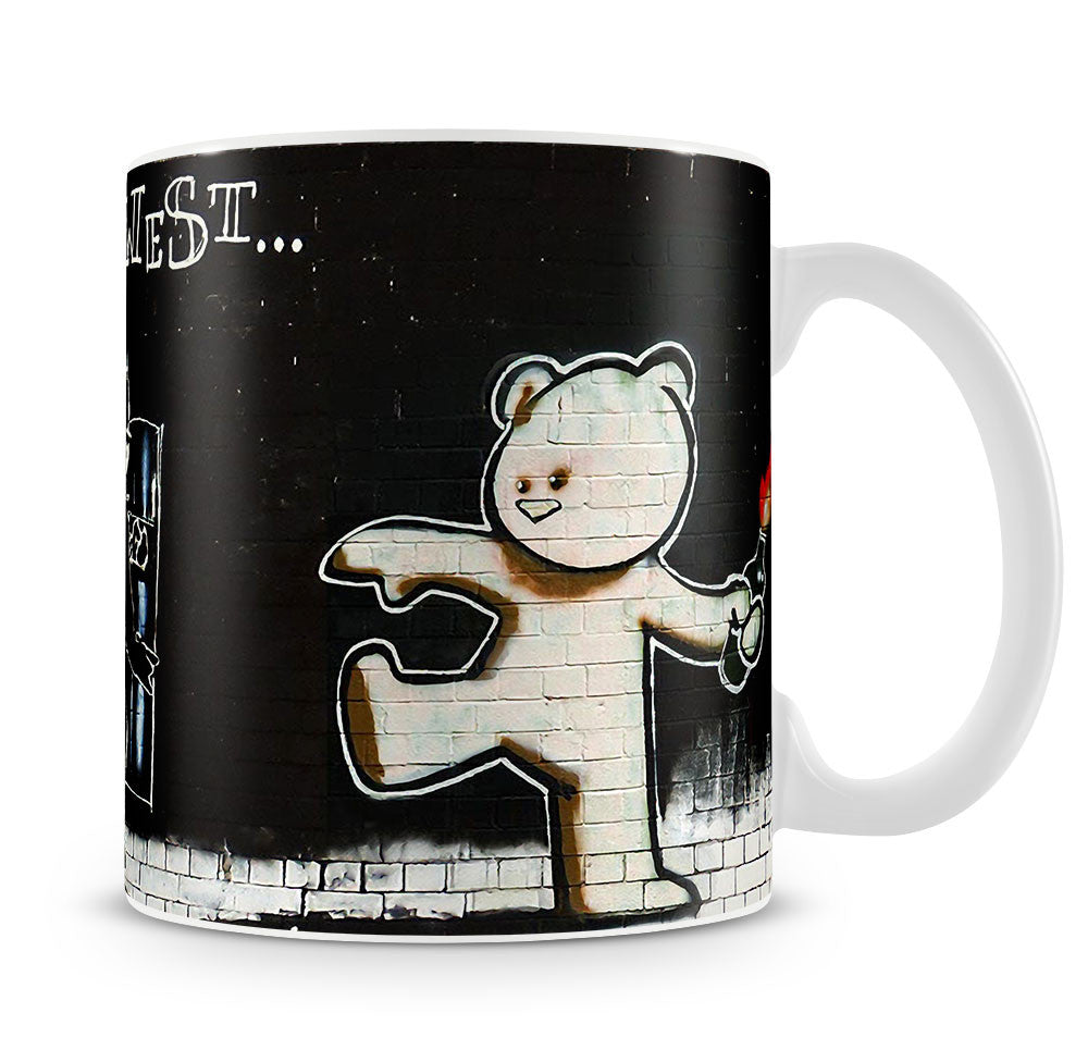 Banksy Mild Mild West Mug - Canvas Art Rocks