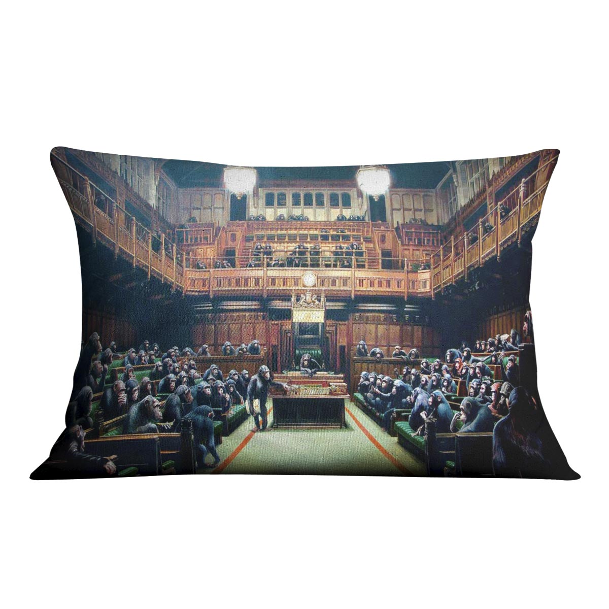 Banksy Monkey Parliament Cushion