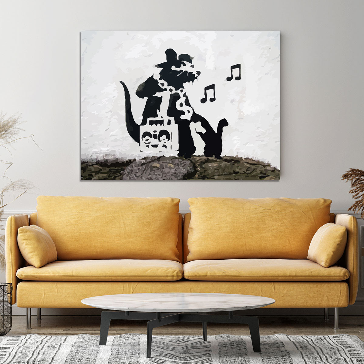 Banksy Music Rat Canvas Print or Poster - Canvas Art Rocks - 4