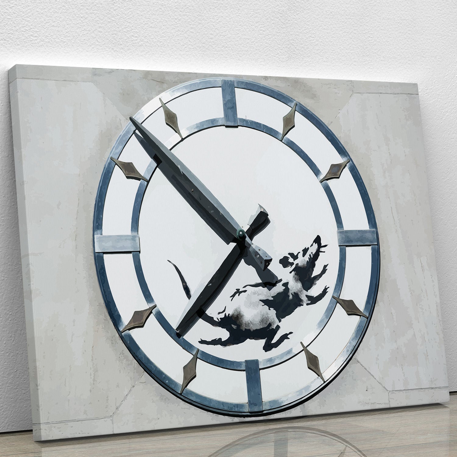 Banksy New York Clock Rat Canvas Print or Poster - Canvas Art Rocks - 1
