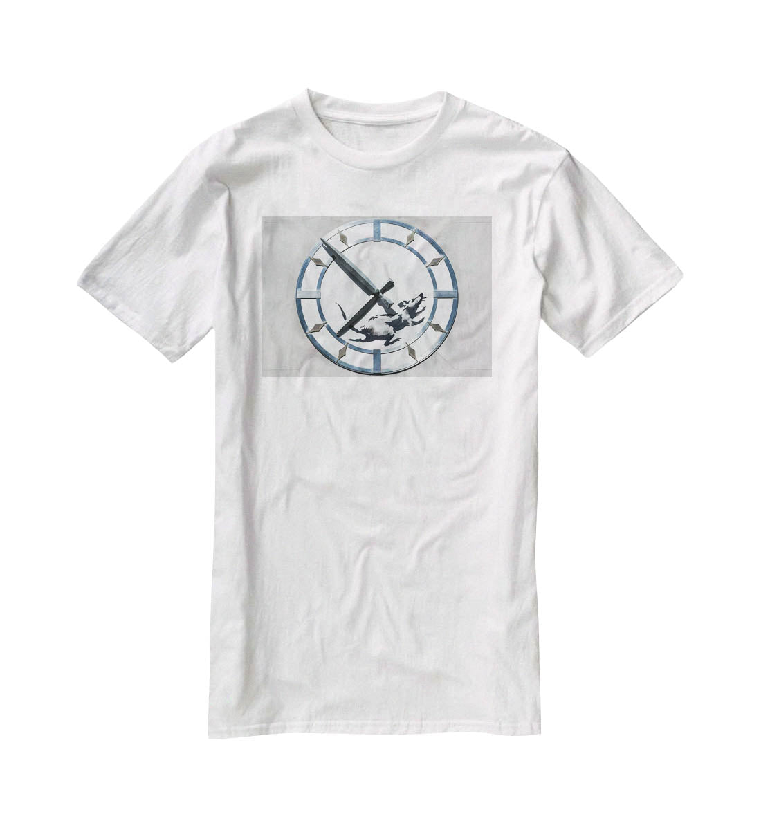 Banksy New York Clock Rat T-Shirt - Canvas Art Rocks - 5