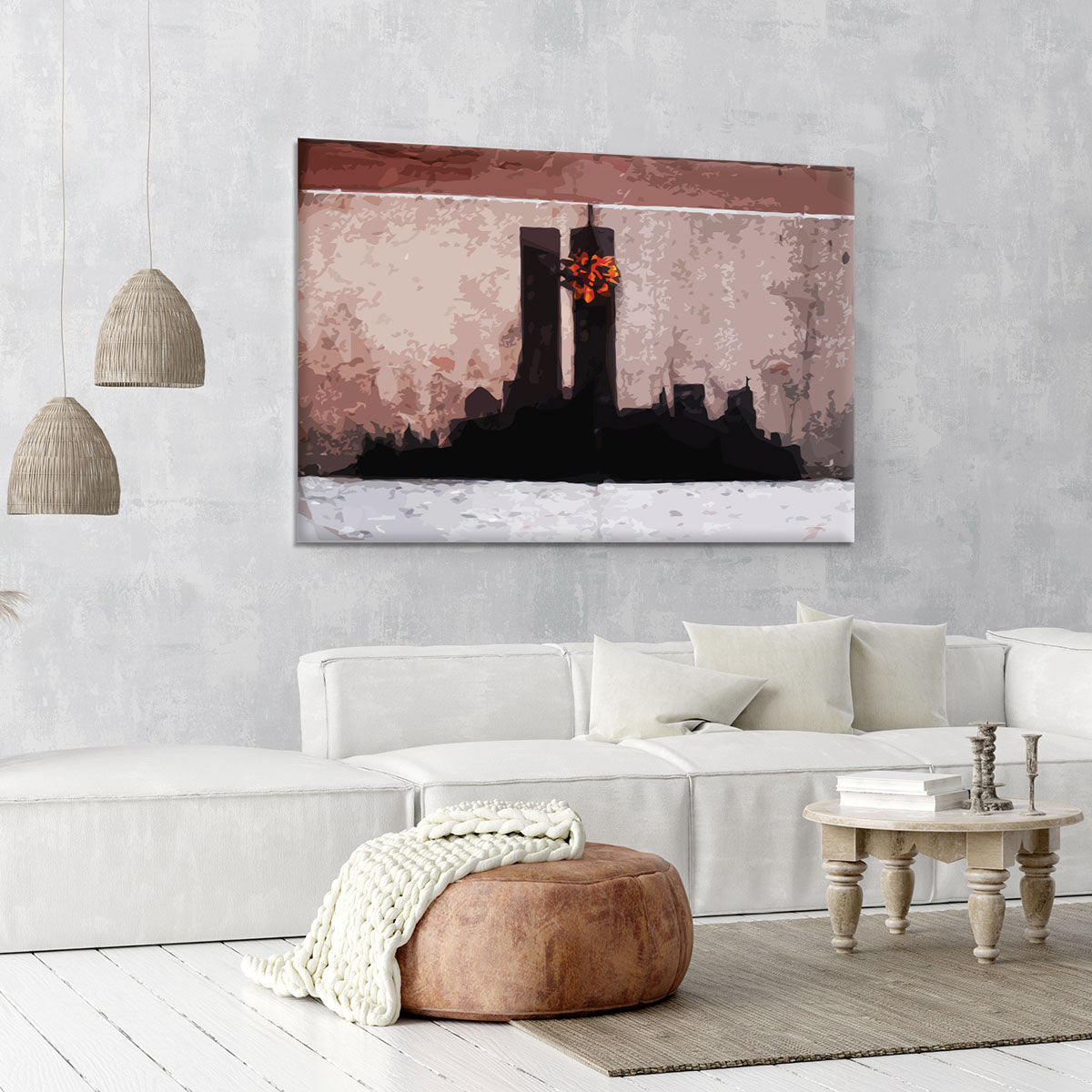 Banksy New York Twin Towers Canvas Print or Poster - Canvas Art Rocks - 6
