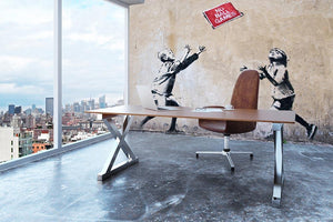 Banksy No Ball Games Wall Mural Wallpaper - Canvas Art Rocks - 3