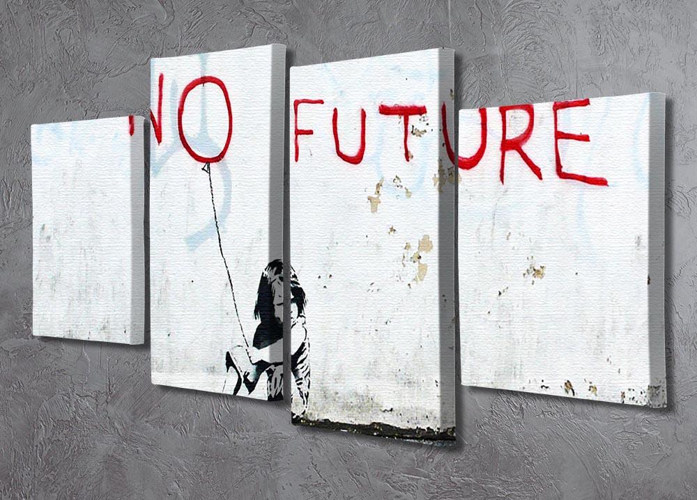 Banksy No Future 4 Split Panel Canvas - Canvas Art Rocks - 2