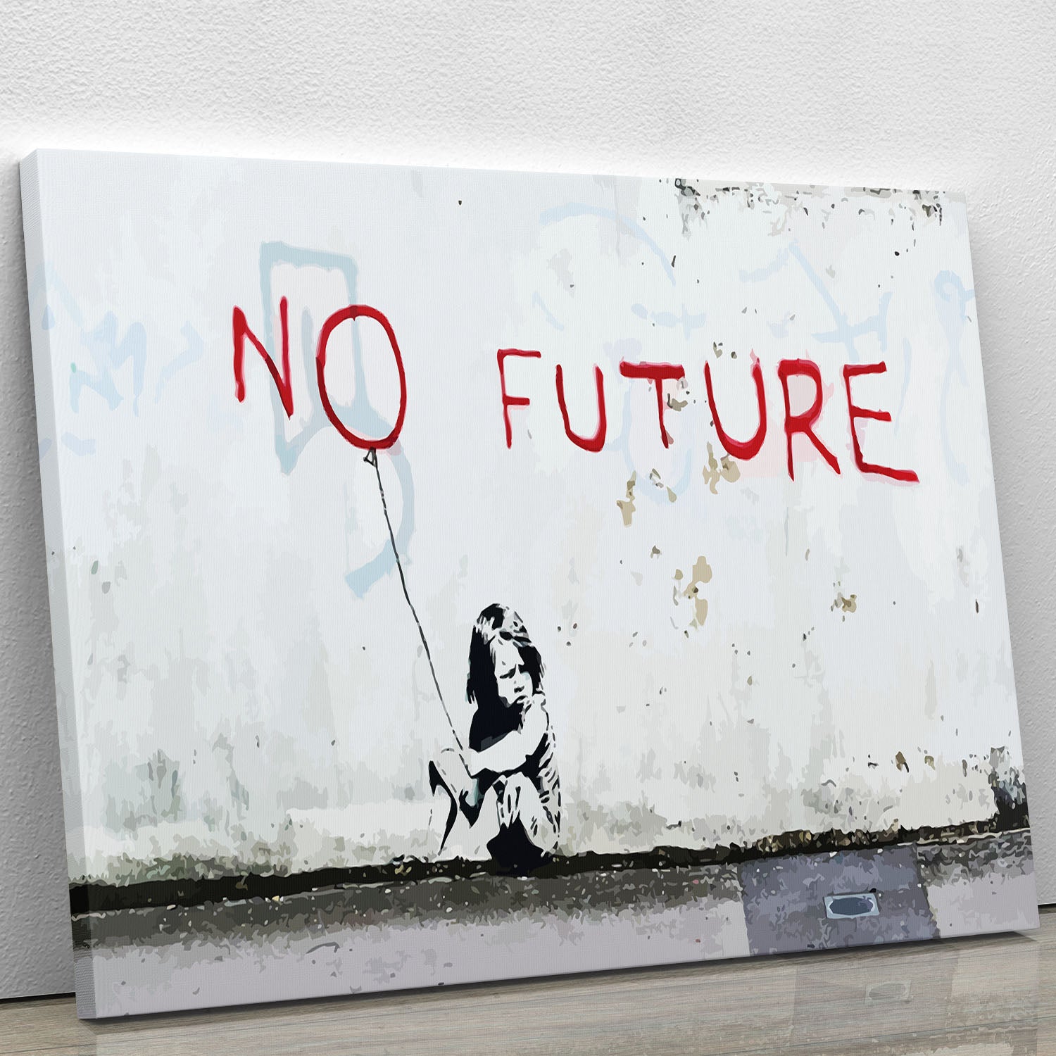 Banksy No Future Canvas Print or Poster - Canvas Art Rocks - 1