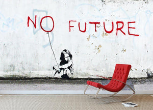 Banksy No Future Wall Mural Wallpaper - Canvas Art Rocks - 2