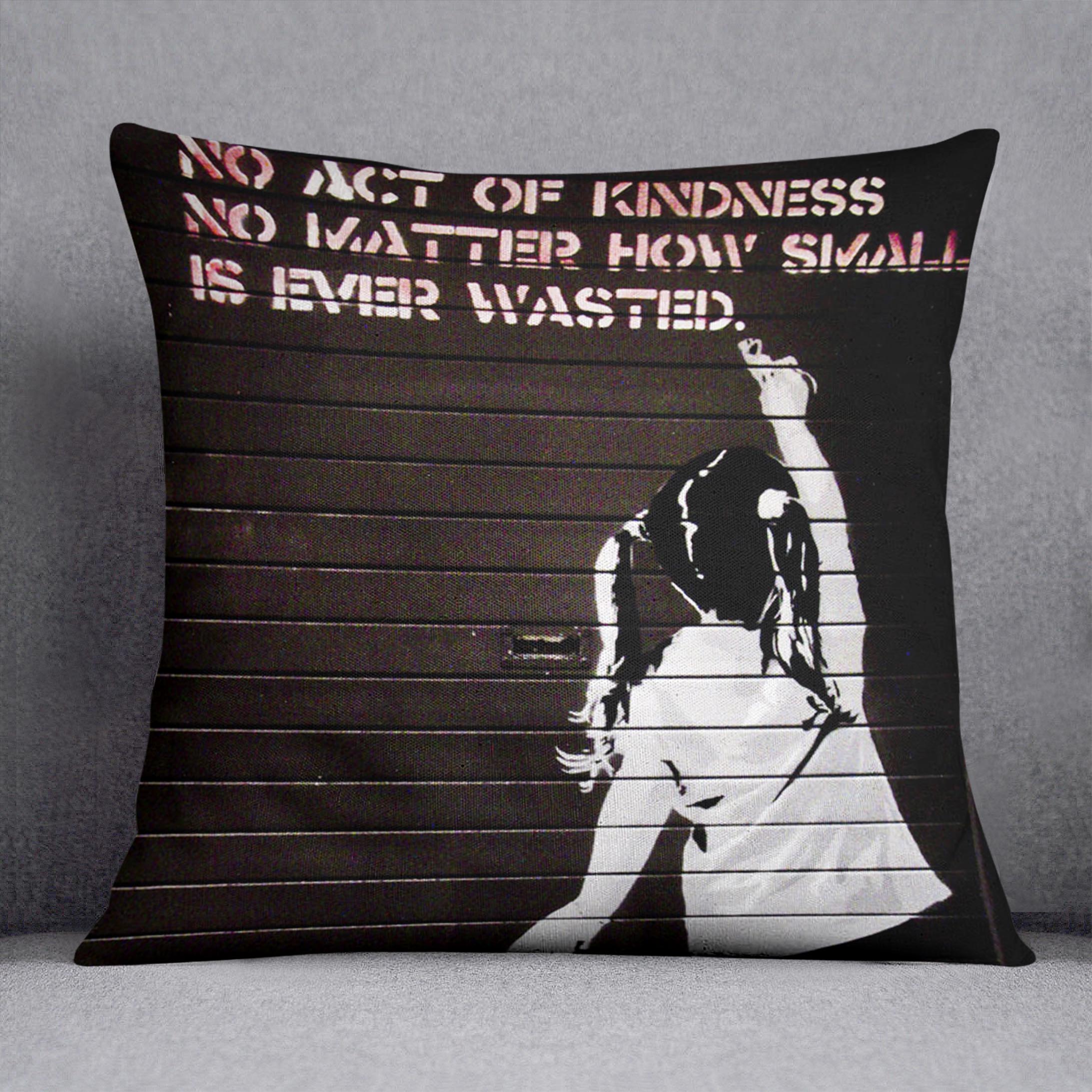 Banksy No Kindness Cushion