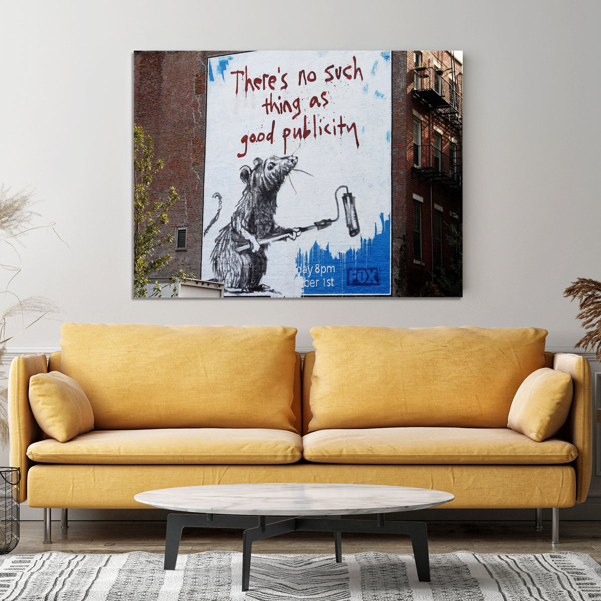Banksy No Such Thing As Good Publicity Canvas Print or Poster - Canvas Art Rocks - 4