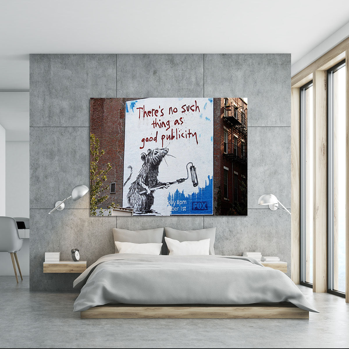 Banksy No Such Thing As Good Publicity Canvas Print or Poster - Canvas Art Rocks - 5