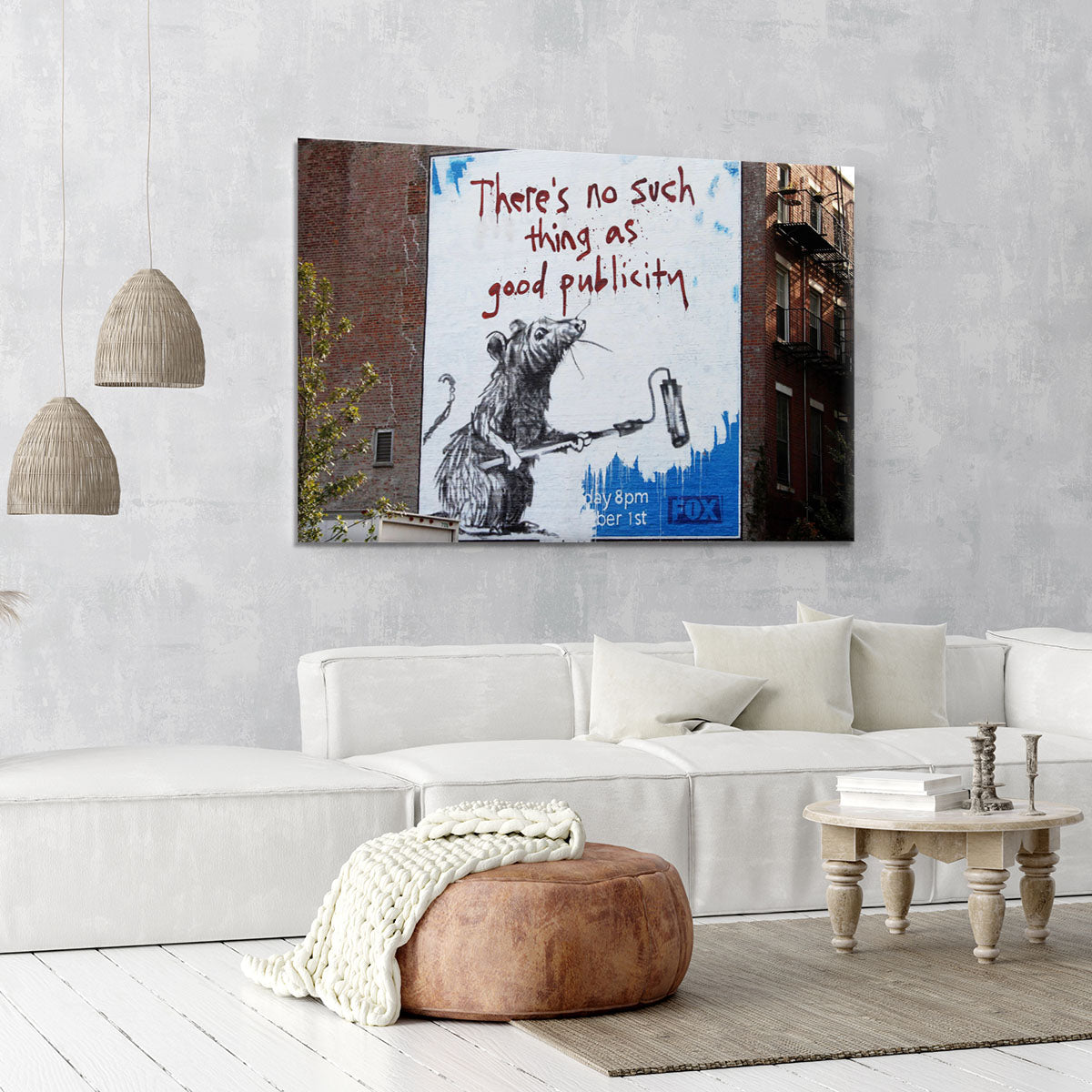 Banksy No Such Thing As Good Publicity Canvas Print or Poster - Canvas Art Rocks - 6