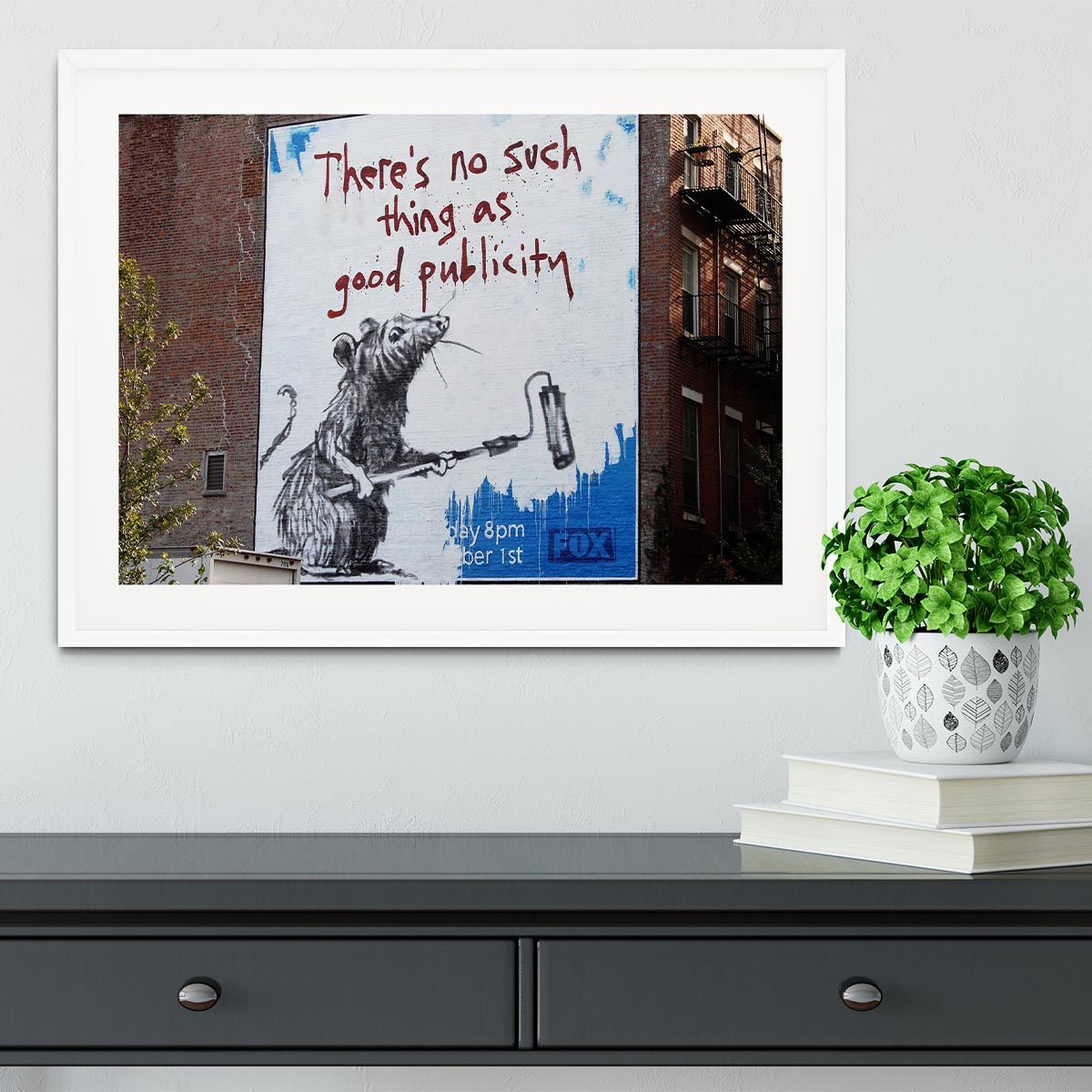 Banksy No Such Thing As Good Publicity Framed Print - Canvas Art Rocks - 5
